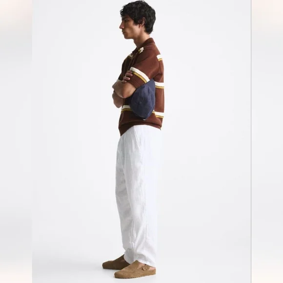 ZARA 100% LINEN PANTS SIZE 30 - Picture 4 of 7